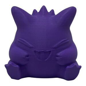 3D Printed Gengar Pokemon Figure Purple Ghost Poison Type Collectible 2” X 2”